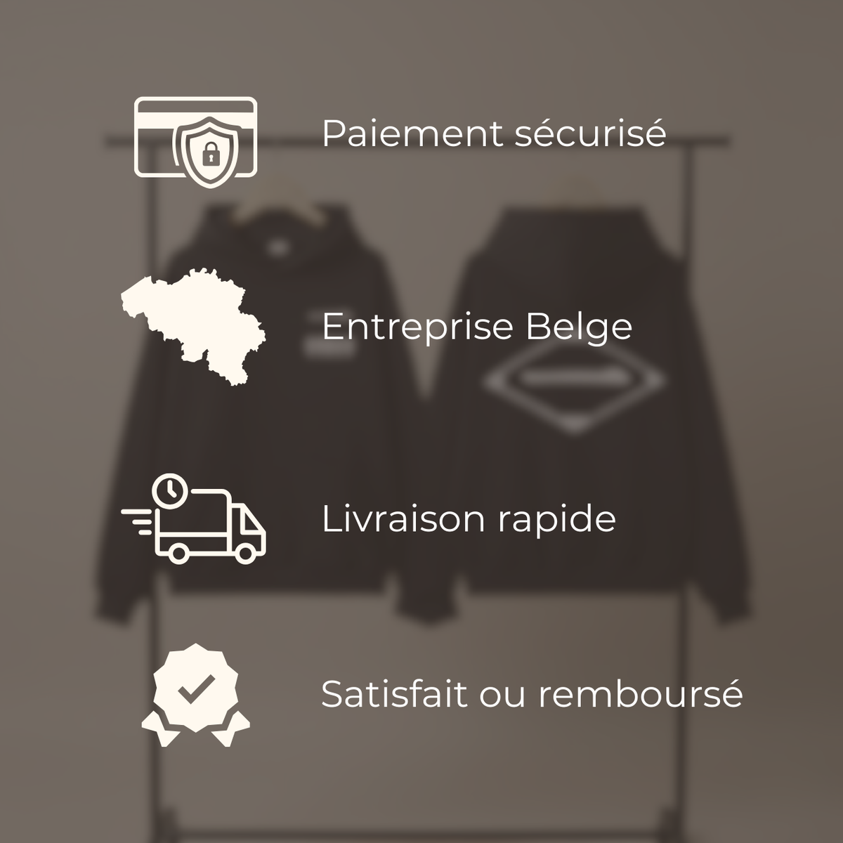 Sweat à capuche BLACK