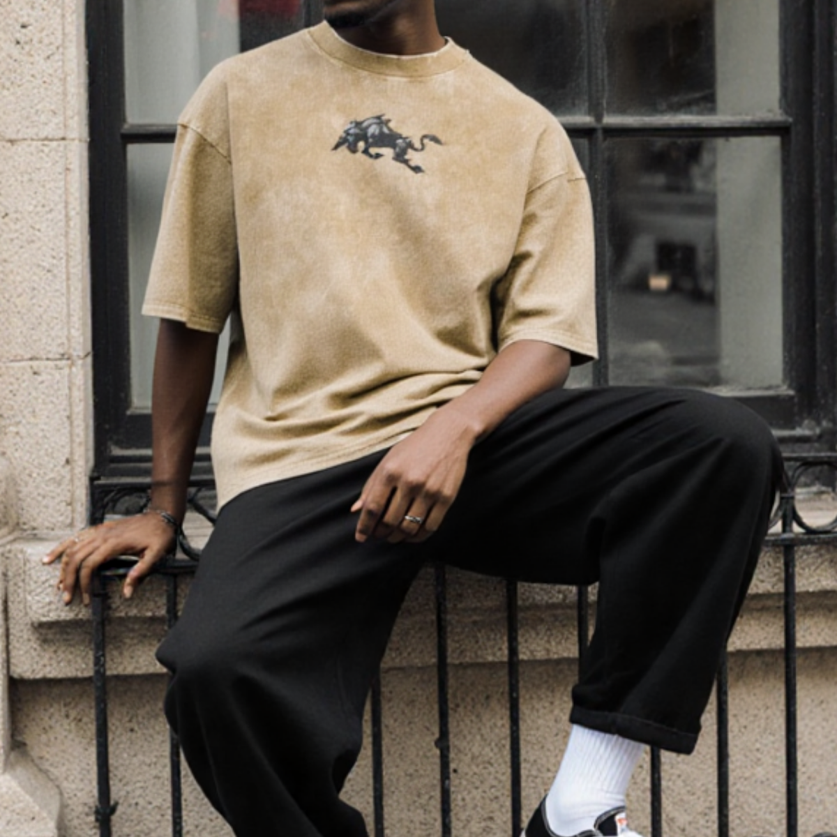 T-shirt Oversize Délavé Yami