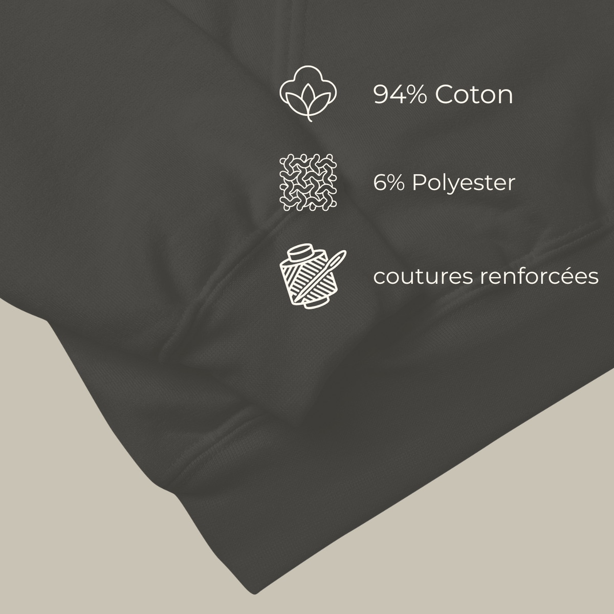 Sweat à capuche BLACK